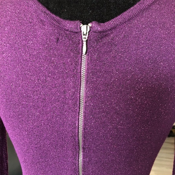 Express plum knit bodycon dress - Picture 3 of 7